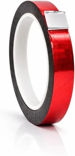 Miniatura 41 de WOD Tape MPFT2 - Cinta de película de poliéster metalizada Mylar plateada con adhesivo acrílico, 1/2 pulgada x 72 pies. Cinta plateada de espejo