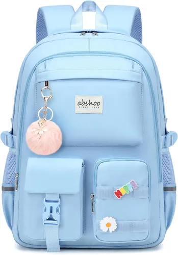 Miniatura 13 de Mochila grande para estudiantes con laptop de abshoo para mujeres universitarias, adolescentes de escuela secundaria y media, bolsa de libros, Beige