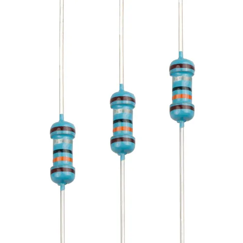 Miniatura 98 de 100pcs 1 ohm Resistor 1/4w (0.25 W) Resistencia fija de película metálica de tolerancia ±1%, múltiples valores de resistencia opcional