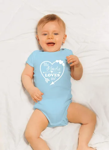Miniatura 27 de CBTwear My Abuela Loves Me – Ropa de bebé – Divertido traje de bebé para recién nacido para niños y niñas