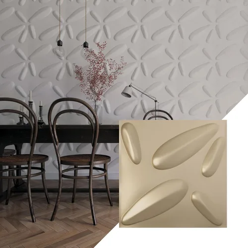 Miniatura 27 de Ekena Millwork 19 5/8 pulgadas de ancho x 19 5/8 pulgadas de alto, pétalo EnduraWall decorativo 3D, cobre envejecido (cubre 2.67 pies cuadrados).