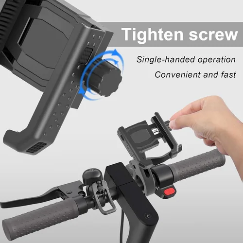 Miniatura 6 de Cerraduras de Scooter Eléctrico Honszex Antirrobo, Soporte para Teléfono de Scooter y Candado de Cadena de Scooter con Llave, Candado Antirrobo
