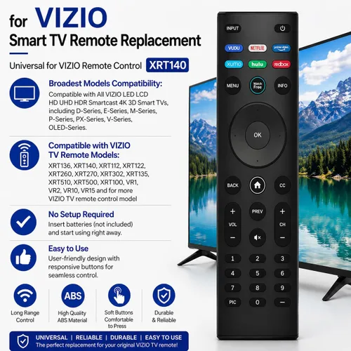 Miniatura 3 de Reemplazo universal de control remoto VIZIO - D, M, P, V Series LED LCD HD 4K UHD HDR Smart TV