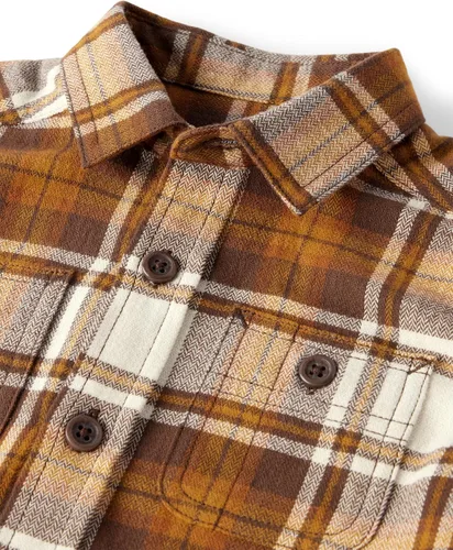 Miniatura 23 de The Children's Place - Camisa de franela a cuadros con mangas largas y botones para bebés y niños pequeños