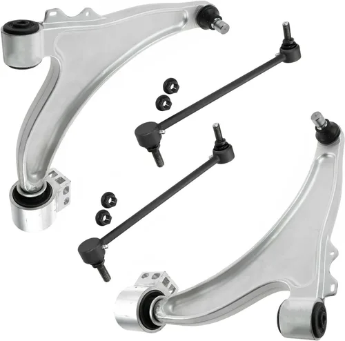 Miniatura 215 de Detroit Axle - Brazos de control superiores traseros para Chrysler 300 Dodge Challenger Charger Magnum, reemplazo del conjunto de brazos de control