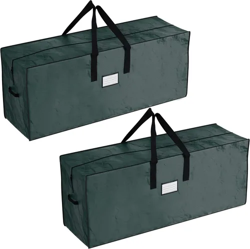 Juego de bolsas de almacenamiento para árbol de Navidad - Juego de 2 bolsas para árboles artificiales de hasta 7.5 pies - Protege las decoraciones