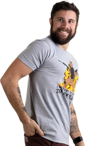 Miniatura 3 de Camiseta con texto en inglés "I Support The Right to Arm Bears", para hombre y mujer