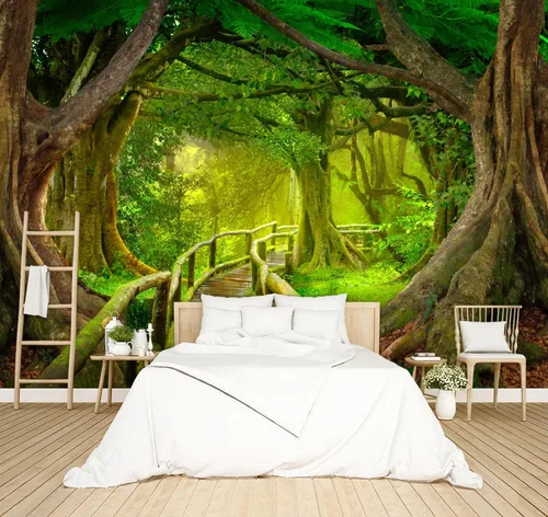 Miniatura 25 de Papel tapiz floral de peonía negra para dormitorio, flores botánicas moradas, hojas murales para sala de estar, fondo de TV, mural grande