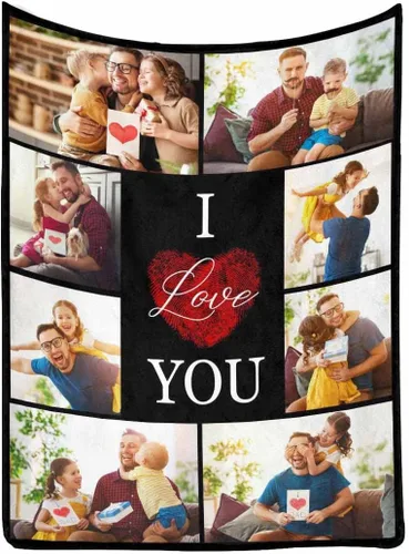 Miniatura 9 de MyPupSocks Manta personalizada para mamá, regalos personalizados para mamá, manta de cama con fotos, regalos de cumpleaños para mujeres, mamá