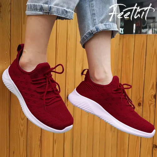 Miniatura 6 de Feethit - Tenis para mujer antideslizantes, transpirables y ligeros para hacer ejercicio, caminar, correr e ir al gimnasio