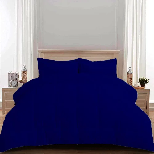 Miniatura 13 de Edredón 100% algodón egipcio de 500 GSM, súper suave, relleno alternativo de plumón con 2 fundas de almohada, colección de insertos para clima frío