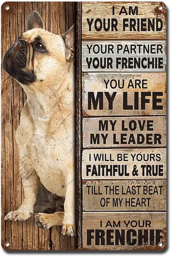 Miniatura 32 de Letrero de Metal Letrero de Hojalata Arte de Pared Vintage I Am Your Friend Regalo para Amantes de Schnauzer Arte de Pared Vintage Impresiones