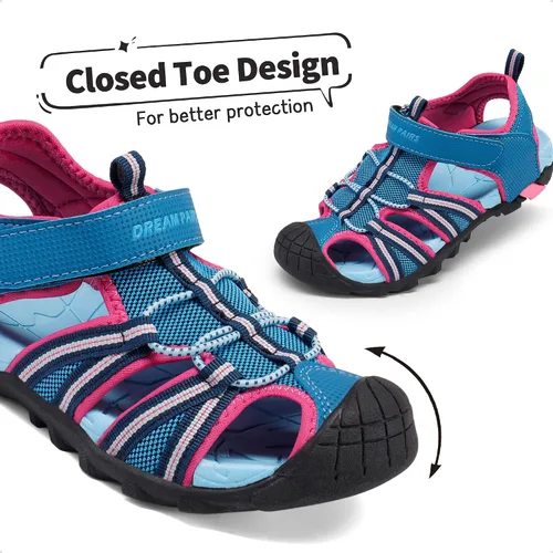 Miniatura 5 de DREAM PAIRS Sandalias deportivas de verano para niños y niñas para niños pequeños y grandes