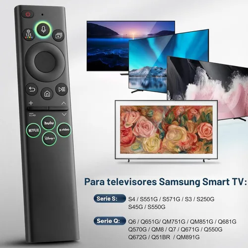 Miniatura 2 de para Samsung-Smart-TV, control remoto, reemplazo, control remoto universal para televisores inteligentes Samsung Frame curvado de cristal 2019 2026