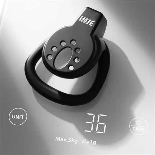 Miniatura 4 de Jaula de castidad masculina con 3 tamaños de anillos y llave, jaula impermeable para pene ligero, jaula de pene negro, jaula de pene para adultos