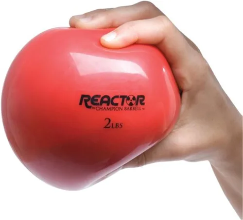 Balón Champion Barbell para entrenamiento con una mano Rojo