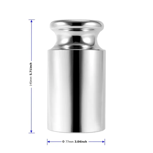 Miniatura 2 de Peso de calibración de 11.0 lbs, clase M1 de alta precisión de grado 176.37 oz, peso de calibración, acero de precisión, acabado cromado
