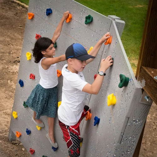 Miniatura 3 de Squirrel Products Soportes de escalada en roca para niños, rocas de escalada extra grandes de lujo con accesorios de montaje – DIY pared de roca