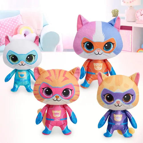 Miniatura 5 de Disney Junior SuperKitties - Animal de peluche pequeño de 7 pulgadas, chispas, gatito, juguetes para niños a partir de 2 años Just Play
