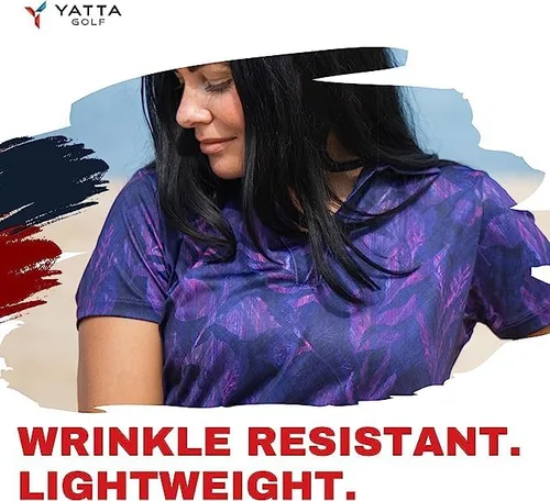Miniatura 3 de YATTA GOLF Polo de golf de manga corta para mujer