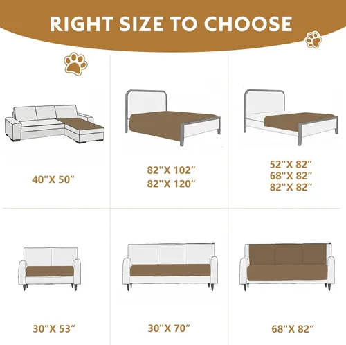 Miniatura 6 de FunFurry Manta impermeable para perro, funda de sofá lavable para perros, funda reversible para cama de perro, protector de muebles de sofá