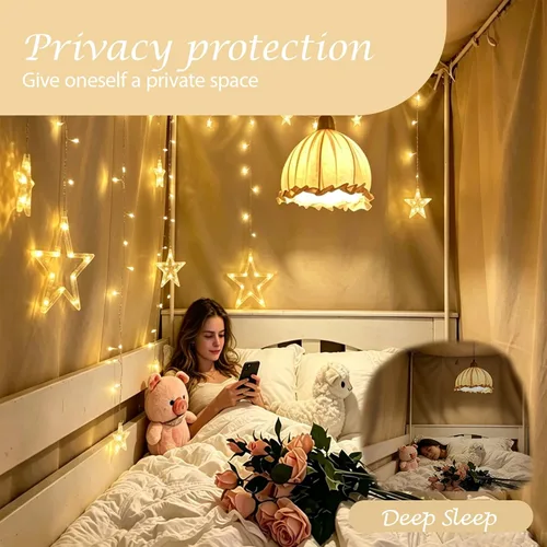 Miniatura 3 de Dorm Home - Cortinas opacas para literas, gruesas y sólidas, cortina de cama, tela para dosel de cama, para hombres y mujeres, cama individual