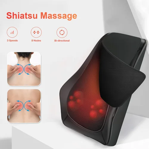 Miniatura 3 de COMFIER Masajeador de cuello Shiatsu y almohada de masaje