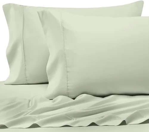 Miniatura 46 de Pizuna Juego de 2 fundas de almohada de 100 % algodón puro, tamaño estándar, color blanco, lujosas fundas de almohada de 400 hilos de satén