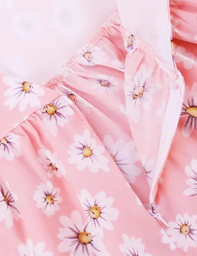 Miniatura 117 de Vestido de verano para niña, de algodón, con diseño floral