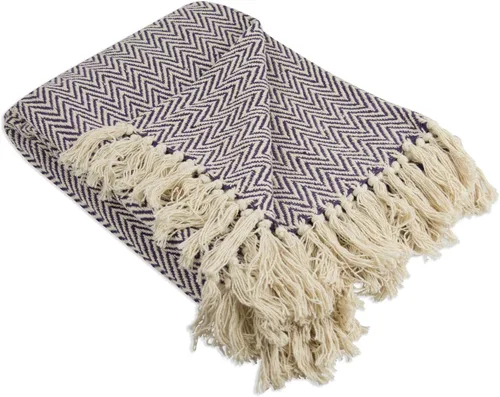 Miniatura 15 de DII Chevron Throw Collection Maneja de mano de algodón, 50x60, alcachofa