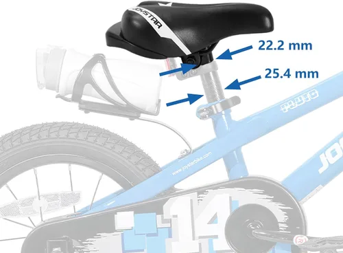 Miniatura 4 de DRBIKE - Asiento de bicicleta para bicicleta de 12, 14, 16, 18 pulgadas, asiento de bicicleta de repuesto cómodo para niños y niñas, apto para tija