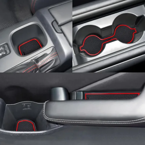 Auprite Alfombrillas antipolvo para Toyota 86 Subaru BRZ Scion FR-S 2022 2023 2024 2025, ajuste personalizado, forros para portavasos de puerta y