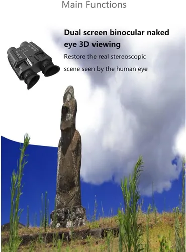 Miniatura 4 de Aetheria NV8000 - Gafas de visión nocturna montadas en la cabeza, prismáticos de visión nocturna infrarroja 3D 4K con tarjeta de memoria de 32 GB