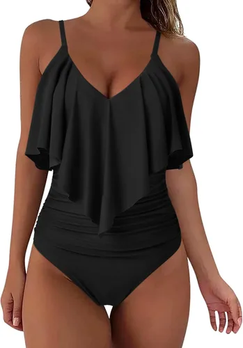 Miniatura 6 de Tankini Swimsuits for Women Tummy Control Loose Fit Bathing Suits 1PC Wrapped Suimwear Bikini Tops for Women Sexy Tankini