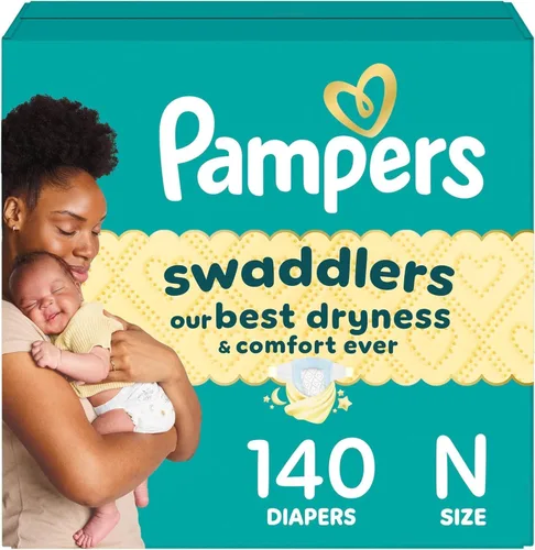 Miniatura 22 de Pañales Pampers Swaddlers, Talla 1 (8-14 libras), 198 unidades, absorbentes, mantiene al bebé seco y cómodo, pañal desechable seguro para la piel