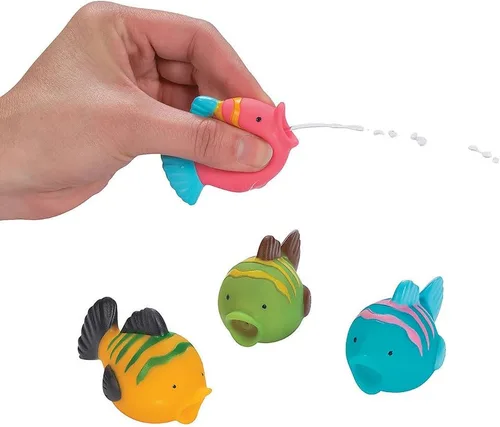 Miniatura 3 de Fun Express Juego de 12 juguetes de chorro de peces a granel – Juguetes de baño para niños de 1 a 3 años y niños pequeños de 2 a 4 años Juguetes
