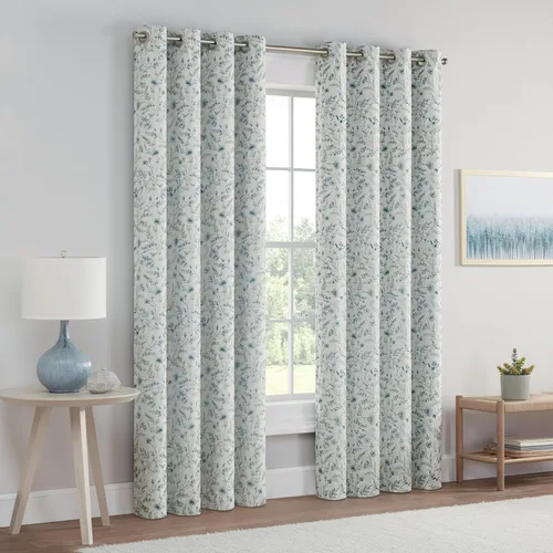Miniatura 5 de Eclipse Dutchess Botanical - Cortinas 100% opacas con ojales, cortinas de ventana con aislamiento térmico para sala de estar, dormitorio o sala