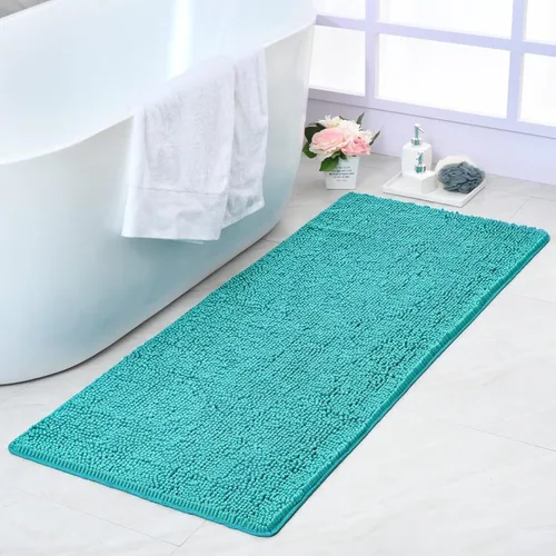 Miniatura 18 de Noahas Alfombras de baño de 20 x 30 pulgadas, tapetes de baño de felpilla de lujo suaves, antideslizantes y absorbentes, para bañera, alfombra