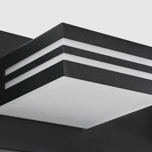 Miniatura 9 de Moderna lámpara LED para tocador de baño (3 luces, 24 pulgadas) (5CCT, regulable), negro mate moderno para pared de baño