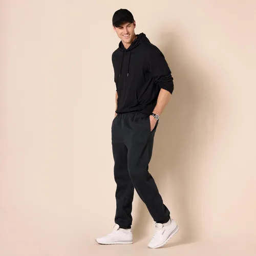 Miniatura 7 de Tienda Essentials Pantalones deportivos para hombre, forro polar, parte inferior cerrada (disponible en tallas grandes y altas)