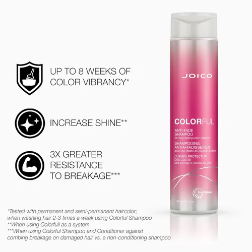 Miniatura 2 de Joico Colorido juego de champú y acondicionador antidecoloración Conserva el color del cabello Vibrancia a largo plazo Para cabello teñido
