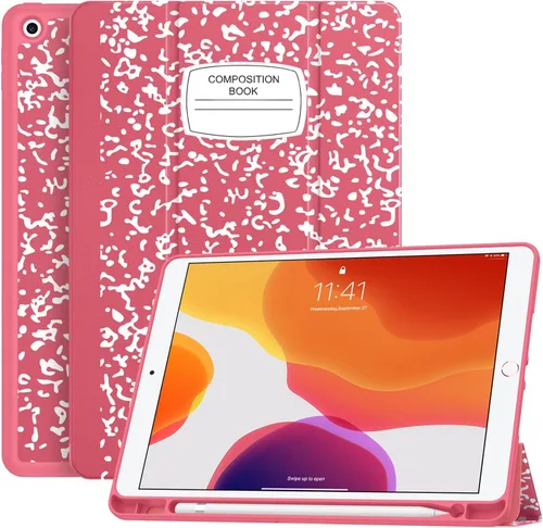 Miniatura 23 de Soke - Funda para iPad de 9ª generación 2021/8ª generación 2020/7ª generación 2019 con soporte para lápices - Funda de protección premium a prueba