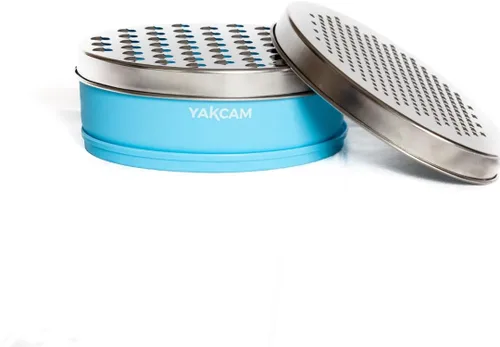 Miniatura 2 de YAKCAM Trituradora de queso Rallador de queso con recipiente Rallador de queso vegetal Tazón de cítricos Zester, curso y cuchillas finas