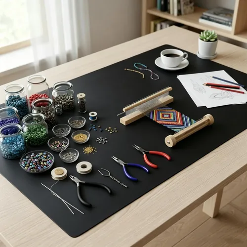 Miniatura 4 de Tapete de silicona extra grande para encimera de cocina, 36 x 24 pulgadas, tapete de silicona para mesa de resina, tapete resistente al calor