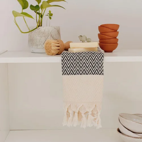 Miniatura 6 de sea me at home Toallas de Mano de Cocina con Diseño Bohemio, Juego de 2, Toallas de Cocina para la Cocina, Toallas de Mano Turcas 100% Algodón