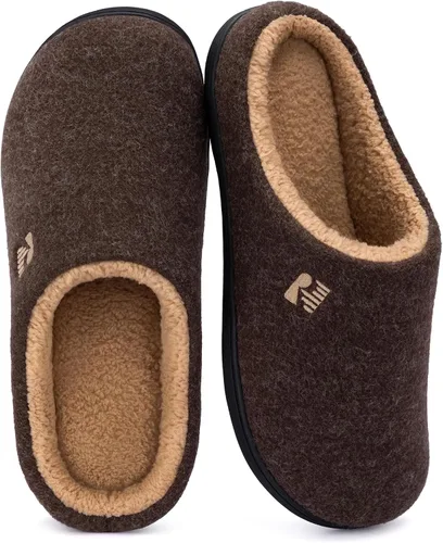 Miniatura 19 de RockDove Pantuflas tipo zueco con forro de sherpa para hombre