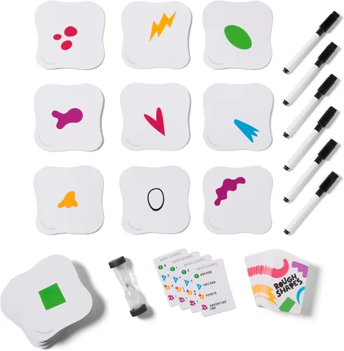 Miniatura 7 de Spin Master Games, Rough Shapes, juego de dibujo rápido para artistas y dibujantes de todos los niveles con indicaciones divertidas y desafiantes