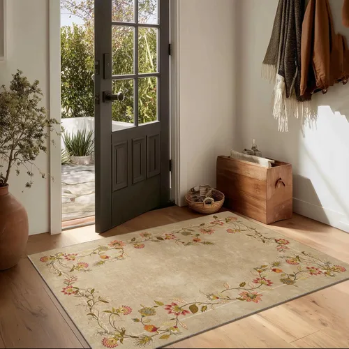 Miniatura 66 de Alfombra de pasillo lavable antideslizante: alfombra de cocina de 2 x 6 pies, resistente a las manchas, con parte trasera de goma, alfombra suave