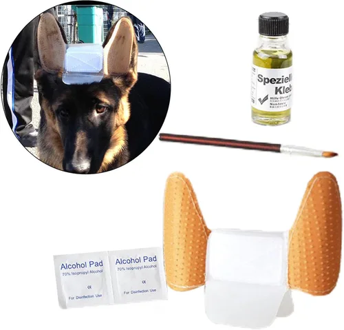 Miniatura 2 de MagiDeal 1 juego de calcomanías para orejas de cachorro, corrector de oído, kit de herramientas para el cuidado de los oídos, soporte para orejas
