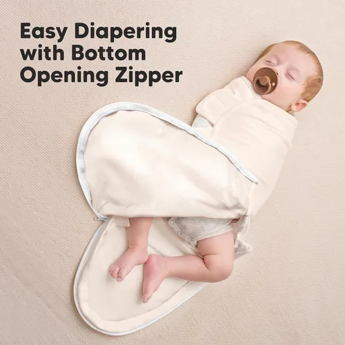 Miniatura 4 de KeaBabies Paquete de 3 sacos de dormir para bebé con cremallera y 5 paños para eructos para bebés niños y niñas, saco de envolver para recién